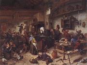 Jan Steen A Shool for boys and girls Spain oil painting artist